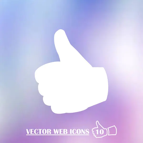 Vector thumb up icon — Stock Vector