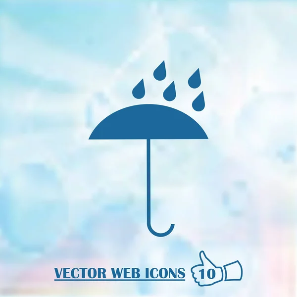 Schirm Icon Vector flaches Design — Stockvektor