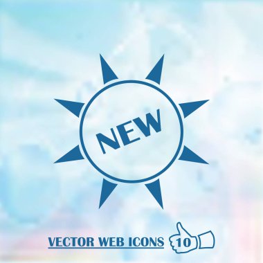 Daire içinde yeni işareti simgesi