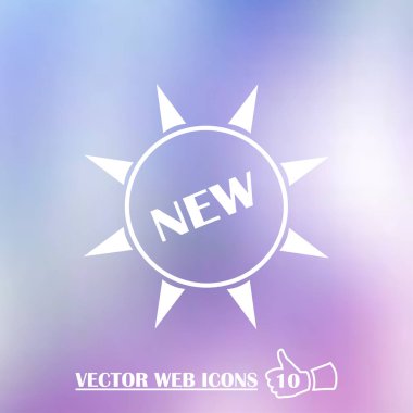 Daire içinde yeni işareti simgesi