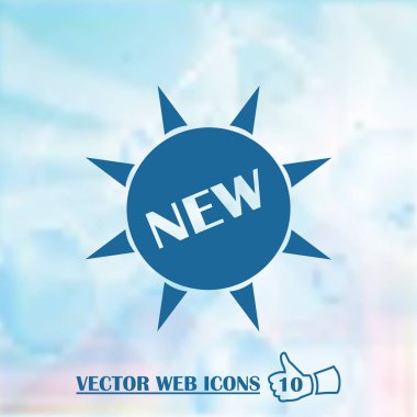 Daire içinde yeni işareti simgesi