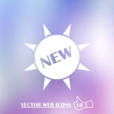 Daire içinde yeni işareti simgesi