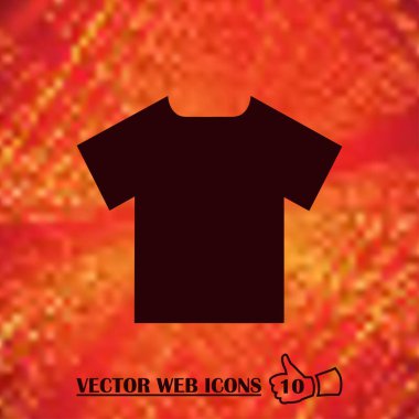 T-shirt web simge vektör.