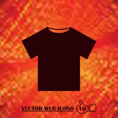 T-shirt web simge vektör.