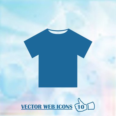 T-shirt web simge vektör.