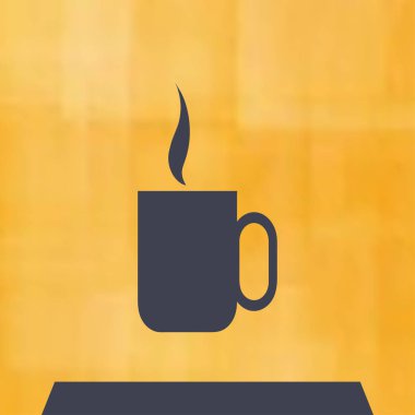 Kahve Kupası simge vektör çizim eps10.