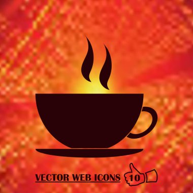 Kahve Kupası simge vektör çizim eps10.