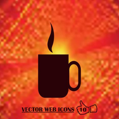 Kahve Kupası simge vektör çizim eps10.