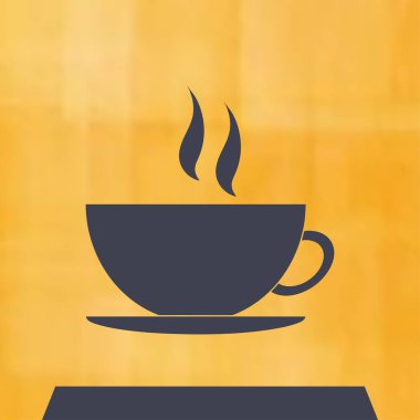 Kahve Kupası simge vektör çizim eps10.