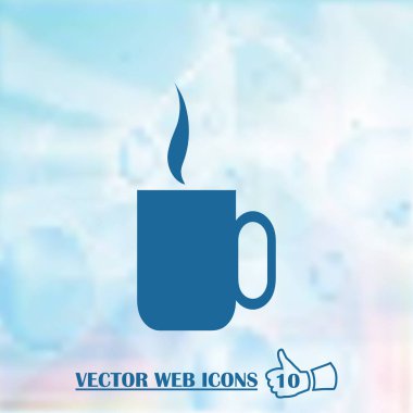 Kahve Kupası simge vektör çizim eps10.