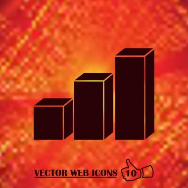 katı logo illüstrasyon. grafik web simgesi