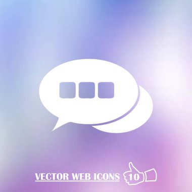Sohbet web vektör simgesi