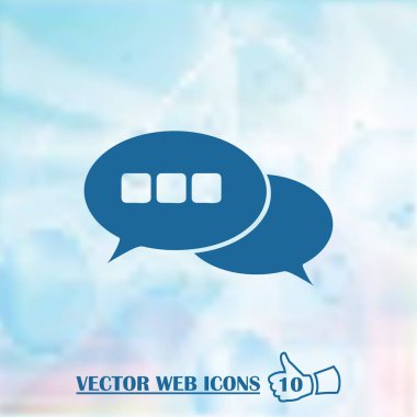Sohbet web vektör simgesi