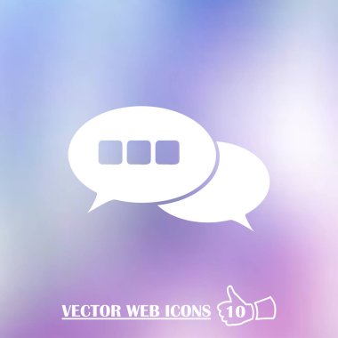 Sohbet web vektör simgesi