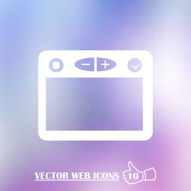 Tarayıcı web vektör simgesi