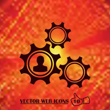 simge resim web vektör eps tasarlamak dişli