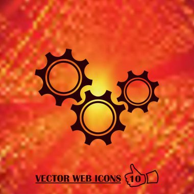 simge resim web vektör eps tasarlamak dişli