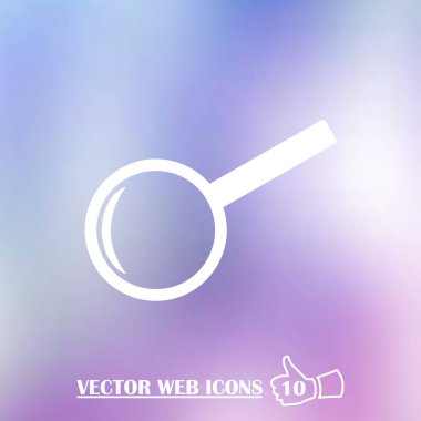 Büyüteç camı vektör illüstrasyon izole