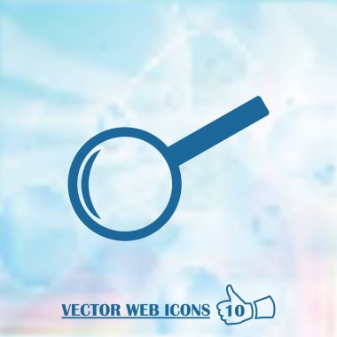 Büyüteç camı vektör illüstrasyon izole