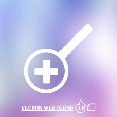 Büyüteç camı vektör illüstrasyon izole