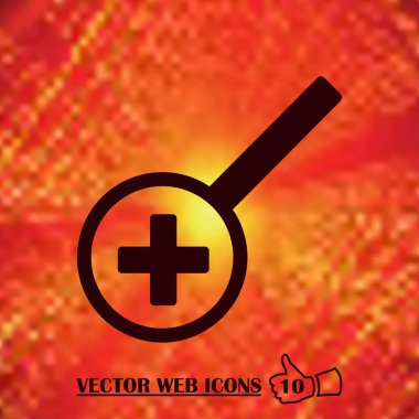 Büyüteç camı vektör illüstrasyon izole