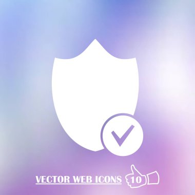 Trendy düz stilde kalkan kutsal kişilerin resmi. Vektör çizim, Eps10.