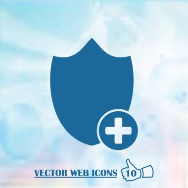 Trendy düz stilde kalkan kutsal kişilerin resmi. Vektör çizim, Eps10.