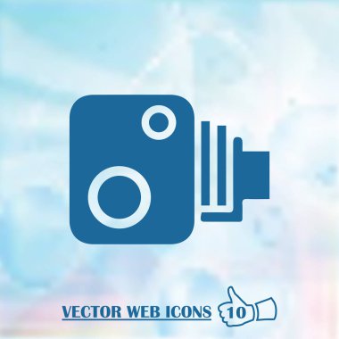 Video kamera simgesi vektörü