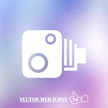 Video kamera simgesi vektörü