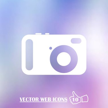 Fotoğraf kamerası simgesi vektörü