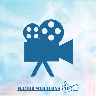 Video kamera simgesi vektörü