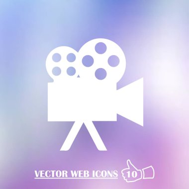 Video kamera simgesi vektörü