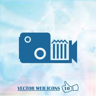 Video kamera simgesi vektörü