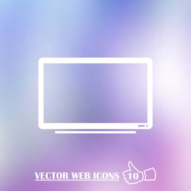 Vektör Tv ekran simgesini