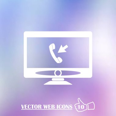 vektör çizim modern monitör ve tablet