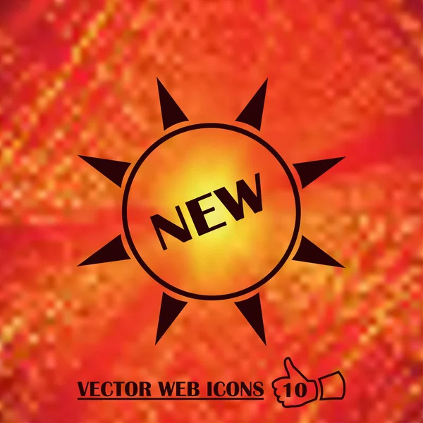 Daire içinde yeni işareti simgesi