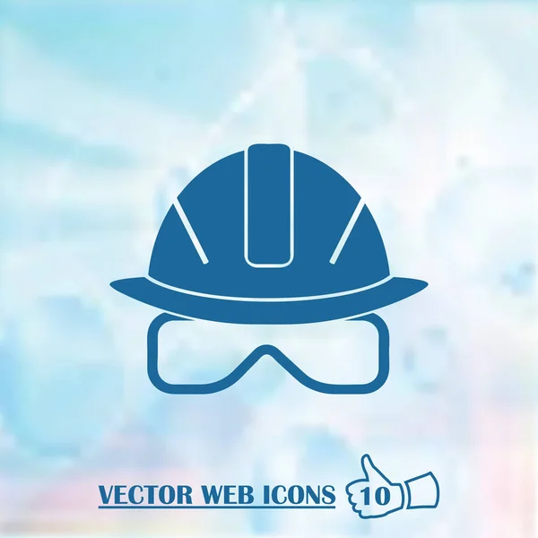 Vektor-Illustration eines Web-Symbols - Schutzhelm, Harthut — Stockvektor