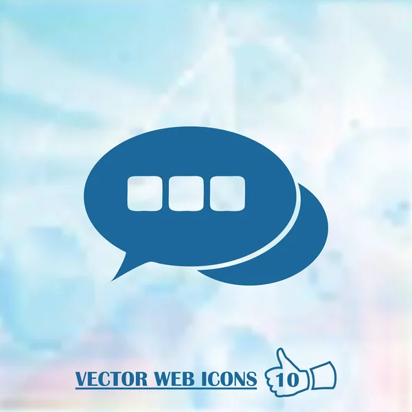 Chat-Webvektorsymbol — Stockvektor