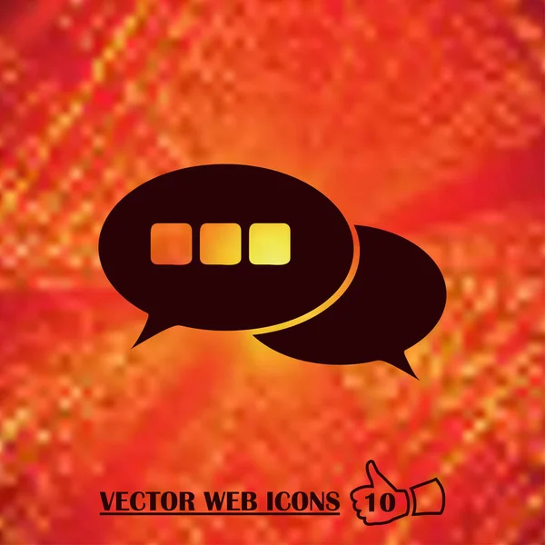 Sohbet web vektör simgesi