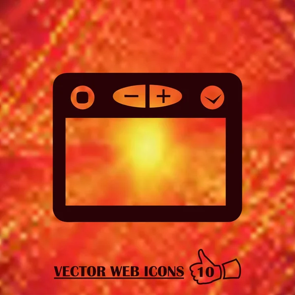 Tarayıcı web vektör simgesi