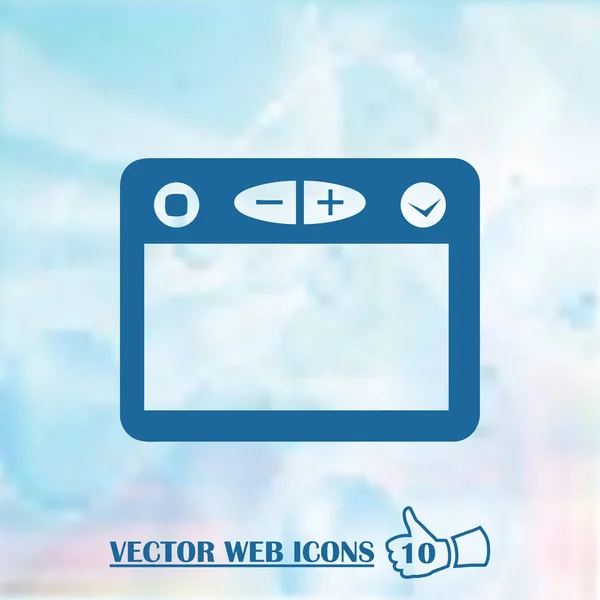Browser web vector icon — Stock Vector