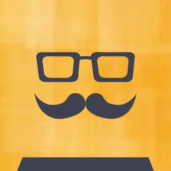 Веб іконка Мастеш і окуляри . — стоковий вектор