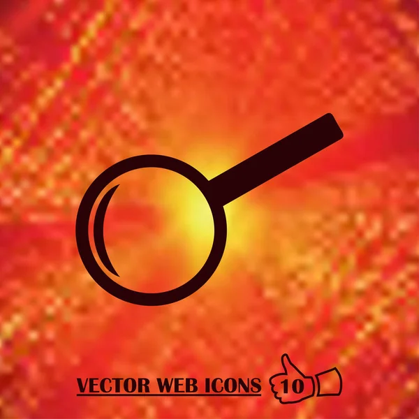 Büyüteç camı vektör illüstrasyon izole