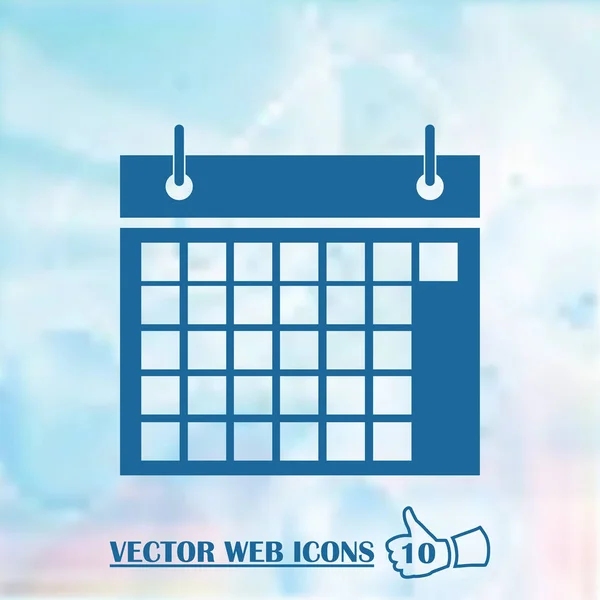 Kalenderikon, vektorillustration. Flad design stil – Stock-vektor