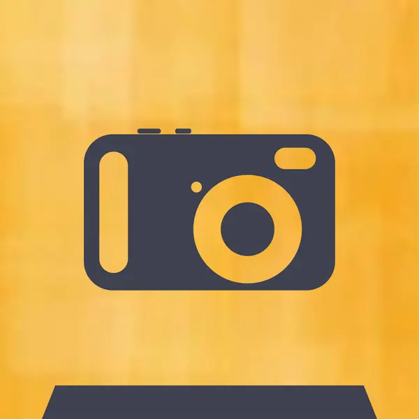 Fotocamera icoon vector — Stockvector