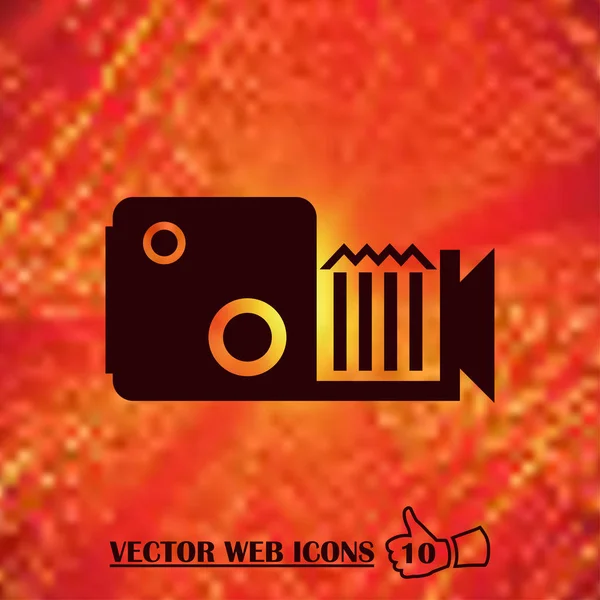 Video kamera simgesi vektörü