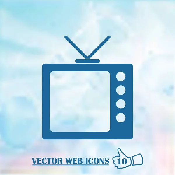 Старая иконка ТВ — стоковый вектор