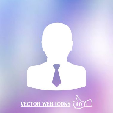 İşadamı avatar profil resmi. adam kafa simgesi