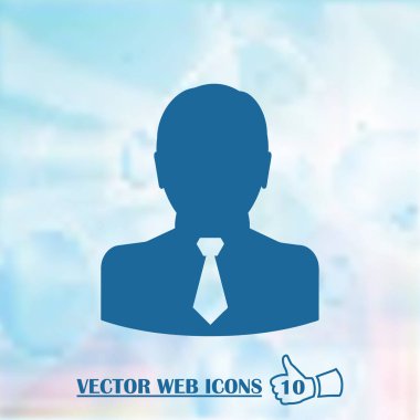 İşadamı avatar profil resmi. adam kafa simgesi