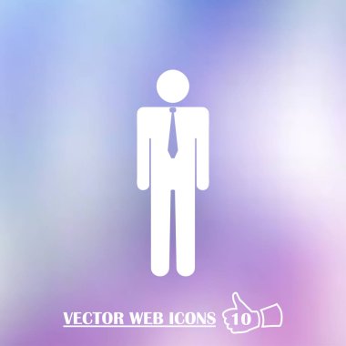 İşadamı avatar profil resmi. adam kafa simgesi